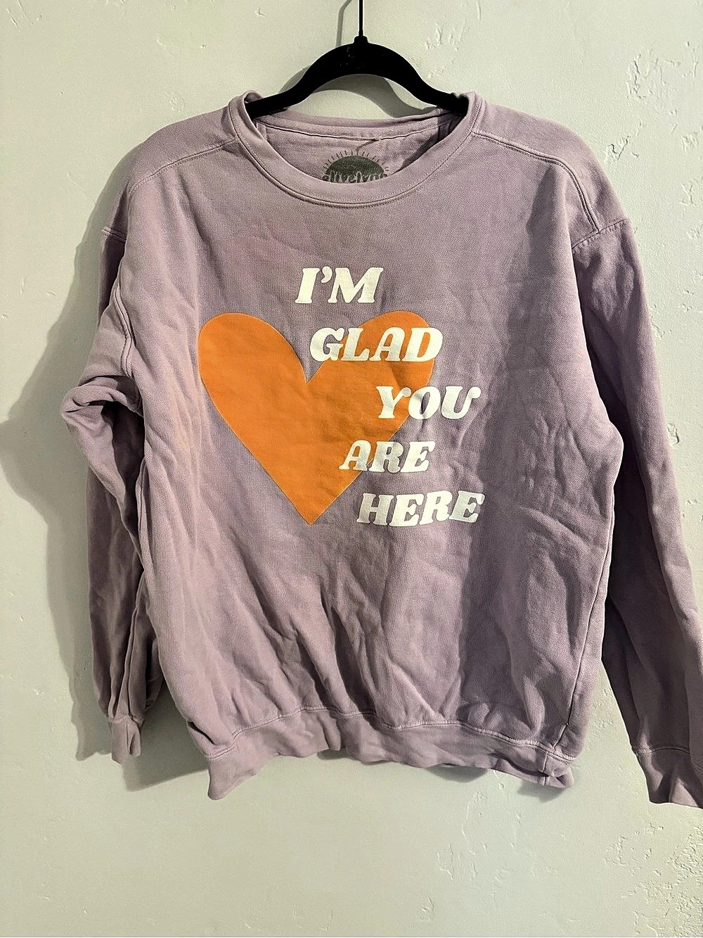 Graphic Sweatshirt in Purple